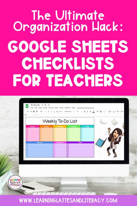 how to use google sheets checklists for teachers Desktop Makeover, Paper Mountains, Google Sheets Templates, School Organisation, Tech Ideas, Right To Education, Math Assessment, Teaching Career, Instructional Coaching