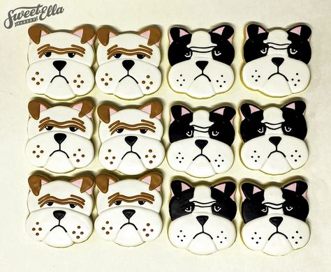 #sugarcookiesdecorating #sugarcookiesofinstagram #sugarcookies #sugarcookie #royalicingcookies #royalicing #birthdaycookies #bulldogcookies #frenchiesofinstagram #frenchbulldogcookies #cookiedecorator #cookieart #cookiedecorating #ballooncookies #geocookies #SweeteEllabakery Bulldog Cookies Decorated, Bulldog Cookies, Balloon Cookies, Dog Cookies, French Bull, Cookies Decorated, Cookie Art, Birthday Cookies, Royal Icing Cookies