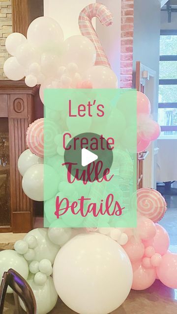 Elizabeth & Adam 🎈Cleveland balloon decor on Instagram: "Let’s add tulle to this Sugar Plum Fairy garland!

Our favorite tulle: https://amzn.to/4183Yuu

#balloongarland #balloontips #balloontutorials #balloondiy #clevelandballoons #sugarplumfairyballoons #balloonscle #balloonscleveland #cleveland #babyshower #clevelandbabyshower #clevelandeventplanner #clevelandevents #christmasballoons #babyshowerballoons #customballoons #balloonbackdrop #balloonarch #balloonstylist #balloonbusinessowner #balloonbusiness #balloongarlandclass" Fairy Garland, Lindsey Stirling, Sugar Plum Fairy, Christmas Balloons, Custom Balloons, Balloon Backdrop, Balloon Decor, Balloon Diy, Balloon Art