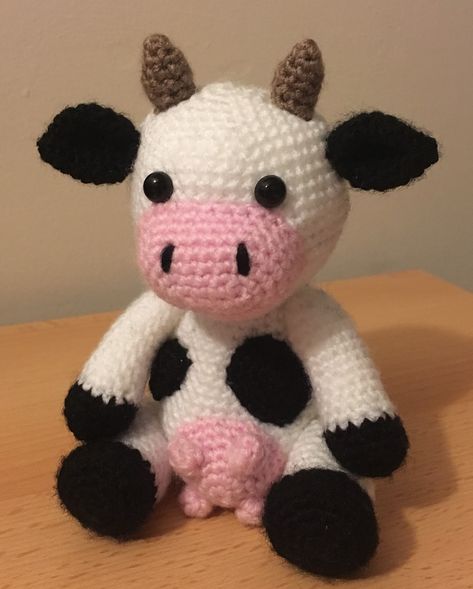 Crochet, amigurumi, free patterns Amigurumi Cow Pattern, Crocheted Cow, Crocheted Cow Pattern, Baby Amigurumi, Amigurumi Cow, Pola Amigurumi, Crochet Cow, Kawaii Crochet, Crochet Amigurumi Free