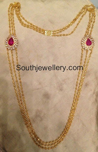 light weight gold  haram designs Gundla Mala, Haram Designs, Gold Necklace Indian, Gold Jewelry Simple Necklace, Gold Chain Design, Pearl Necklace Designs, Gold Necklace Indian Bridal Jewelry, Gold Pendant Jewelry, Black Beaded Jewelry