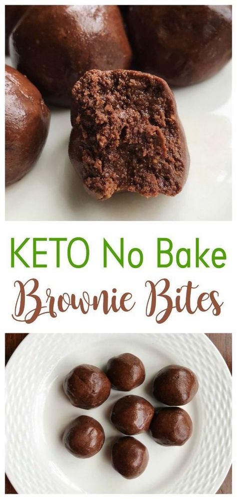 Keto Brownie Bites, No Bake Brownie Bites, Rutabaga Recipes, Keto No Bake, Keto Beginner, Dolce Poche Calorie, Bake Brownies, Galletas Keto, Postres Keto