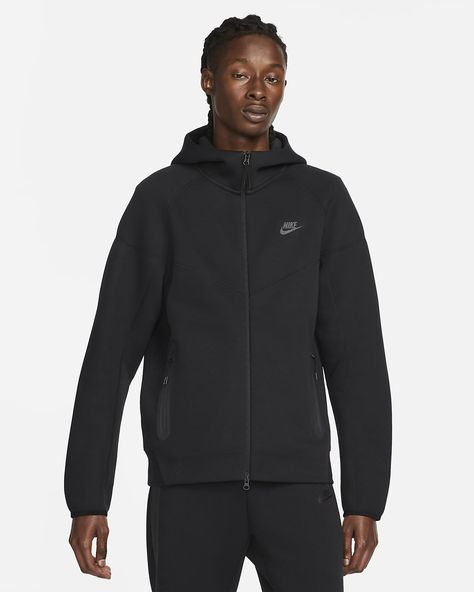 Nike Tech Fleece Hoodie, Nike Sportswear Mens, Nike Windrunner, Tech Fleece Hoodie, Nike Sportswear Tech Fleece, Tech Hoodie, Windrunner Jacket, Black Hoodie Men, Nike Brand