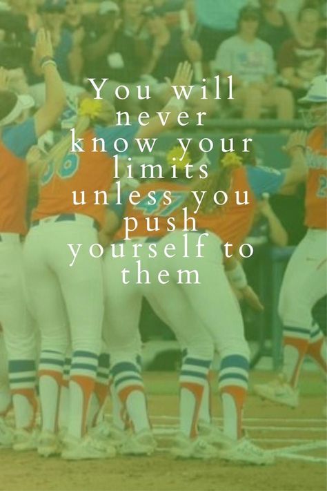 Softball Catcher Quotes, Cute Softball Quotes, Inspirational Softball Quotes, Florida Gators Softball, Softball Memes, Know Your Limits, Sports Quotes Basketball, Sports Quotes Softball, Lacrosse Quotes