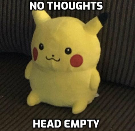 No Thoughts Head Empty, No Thoughts, Body Posture, Chicken Nuggets, Reaction Pictures, Pikachu, Cool Art, Wicked, Funny Pictures