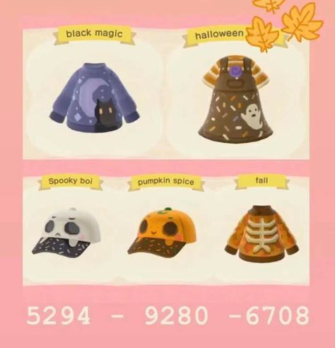 Acnh Halloween Clothes Design, Acnh Halloween Costumes, Halloween Acnh Codes, Acnh Halloween Clothes, Acnh Hat Design Codes, Acnh Halloween Code, Halloween Acnh, Acnh Spooky, Acnh Halloween