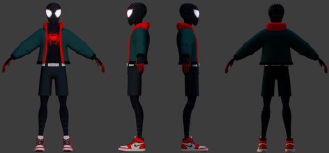 Spiderman Reference, Miles Morales Spiderverse, Spider Man Spider Verse, Art Dc Comics, Spider Man Spider, Character Reference Sheet, Spider Man Into The Spider Verse, Man Spider, Into The Spiderverse