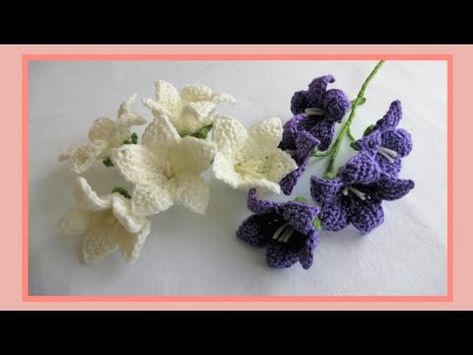 Crochet Bellflower, Dirty White, White Lavender, Art Bag, Diy Crochet Projects, Crochet Flower, Crochet Crafts, Diy Crochet, Crochet Yarn