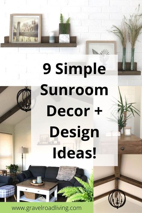 Sunroom Shelf Decor, Ideas For Sunroom Decorating, Decorating A Sunroom On A Budget, How To Decorate A Sunroom Ideas, Small Sun Porch Decorating Ideas, Rustic Sunroom Decorating Ideas, How To Decorate Sunroom, Sunroom Decorating Ideas Vintage, Sunroom Furniture Ideas Cozy