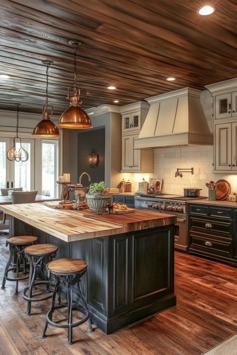 Warm up your kitchen with wooden accents. Wooden countertops, cabinets, or even a butcher block island add a rustic yet refined touch to your culinary space. 🍽✨🌳 #WoodenKitchen #HomeDecor #RusticCharm #KitchenDesign Kitchen Butcher Block Island, Butcher Block Countertops Island, Butcher Block Countertops Kitchen, Butcher Block Island Kitchen, Wooden Countertops, Butcher Block Island, Block Island, Butcher Block Countertops, Kitchen Accents