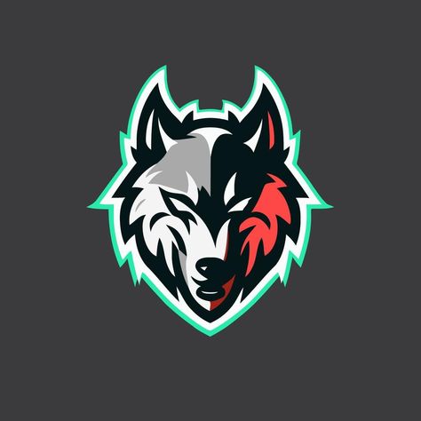 Wolf Mascot, Mascot Logo Design, Vector Icons Illustration, Wolf Head, Mascot Logo, The Wolf, Icon Illustration, Art Logo, Logo Templates