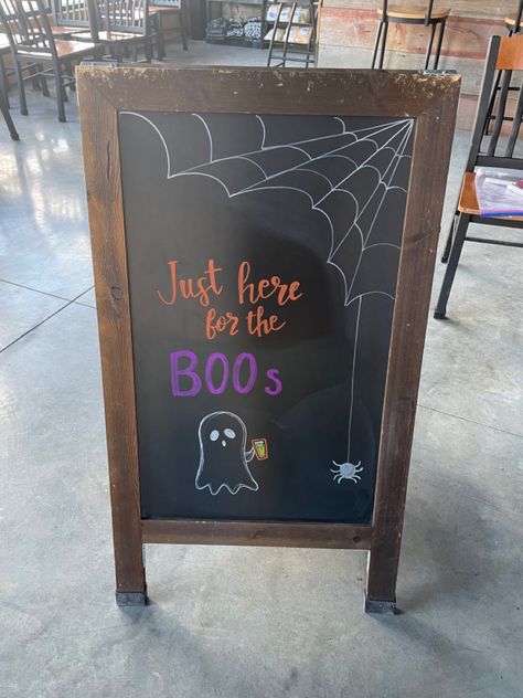 #brewery #beer #chalkboard #signs Beer Signs Chalkboard, Brewery Chalkboard Ideas, Halloween Bar Sign, Funny Bar Signs Chalkboards, Brewery Signage, Restaurant Chalkboard Ideas, Pub Chalkboard, Beer Chalkboard Art, Bar Chalkboard Sign