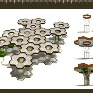 © Plan B Studio Hexagonal Architecture, Analysis Architecture, Market Structure, Site Analysis Architecture, Public Architecture, Architecture Model Making, Site Analysis, Hexagon Design, Structure Architecture