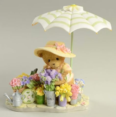 Cherished Teddies Collector Club Figures Carly - Boxed by Enesco | Replacements, Ltd. Cherished Teddies, Animal Statues, Tableware Accessories, Doll Houses, Accessories Home, Estate Jewelry, The Collector, Collectible Figurines, Doll House