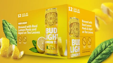 Lemon Beer, Bud Light Lime, Drink Bucket, Black Tea Leaves, Summer Country, Popsugar Food, Beer Brands, Beer Packaging, Food Ads