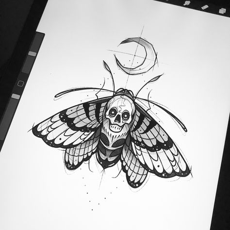 Deathmoth Tattoo, Deathmoth Design Tattoo, Neotraditional Moth, Deaths Head Moth Tattoo, Skull Moth Neck Tattoo, Skull Moth Tattoo, Skull Moth Tattoo Stencil, Skull Moth Tattoo Design, Traditional Heart Tattoos