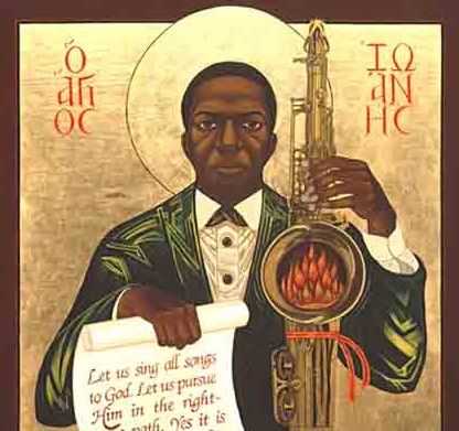 Discover the Church of St. John Coltrane, Founded on the Divine Music of A Love Supreme. http://www.openculture.com/2014/12/church-of-st-coltrane.html Alice Coltrane, Pharoah Sanders, Happy Birthday John, A Love Supreme, Jazz Posters, John Coltrane, Jazz And Blues, Jazz Musicians, Saint John