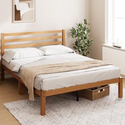 Oak bed frame