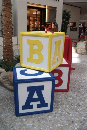 Oversized, Giant Metal Jack and Wooden Blocks Baby Blocks Diy, Poster With Pictures, Angeles Bob, Baby Blocks Baby Shower, Abc Blocks, Toy Story Theme, Sesame Street Birthday Party, Elmo Party, Sesame Street Birthday