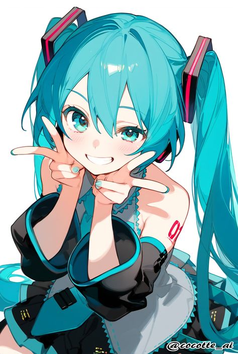 Miku Hatsune Chibi, Miku Chan, Disney Princess Artwork, Cute Pokemon Wallpaper, 영감을 주는 캐릭터, Anime Poses, Manga Drawing, Hatsune Miku, Cute Anime Character