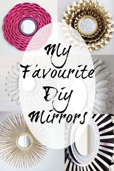 You don't need to spend a fortune on decorative mirrors. All of these were made with dollar store supplies. Diy Mirror Frame Decoration, Mirror Makeover Diy, Diy Mirrors, Diy Mirror Wall Decor, Dollar Store Mirror, Diy Mirror Wall, Store Mirror, Mirror Frame Diy, Mirror Makeover