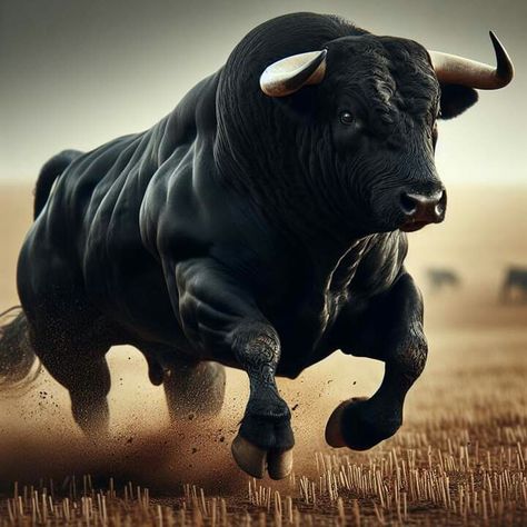 Taurus Bull Tattoos, Bull Artwork, Bull Pictures, Bull Images, Bald Eagle Art, Wild Bull, Bucking Bulls, Charging Bull, Bull Painting