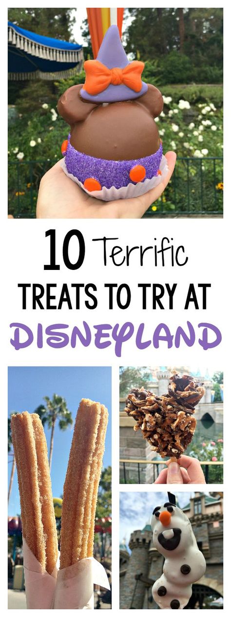 10 Treats to Try at Disneyland Disneyland Treats, Disneyland Snacks, Best Treats, Trip To Disneyland, Disneyland Food, Disney Treats, Disneyland Tips, Halloween Time, Disneyland Trip