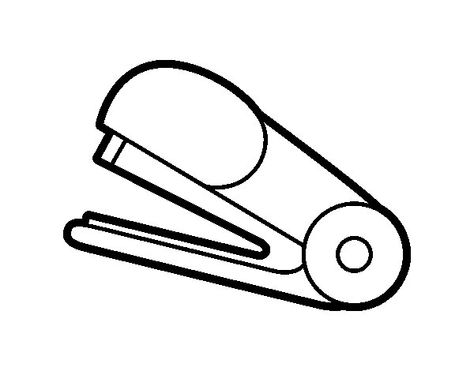 Side stapler coloring page Stapling Drawing Art, Stapler Tattoo, Stapler Drawing, Stapler Art, Stapler Sketch, Stapler Exploded View, School Images, Doodle Images, School Coloring Pages