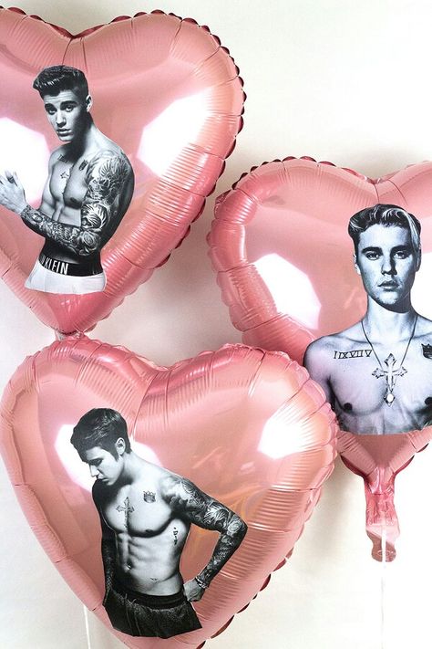 Justin Bieber Party, Justin Bieber Birthday, Balloon Printing, Justin Bieber Smile, Justin Bieber Posters, Justin Bieber Images, 20th Birthday Party, Justin Bieber Wallpaper, Justin Hailey