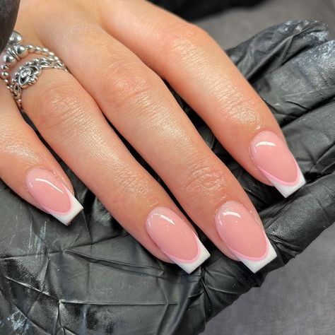 Nail Short, Fake Nails Long, White Tips, Nagel Tips, Manicure Diy, Manicure Tips, Diy Nail Art, Fake Nail, Square Head