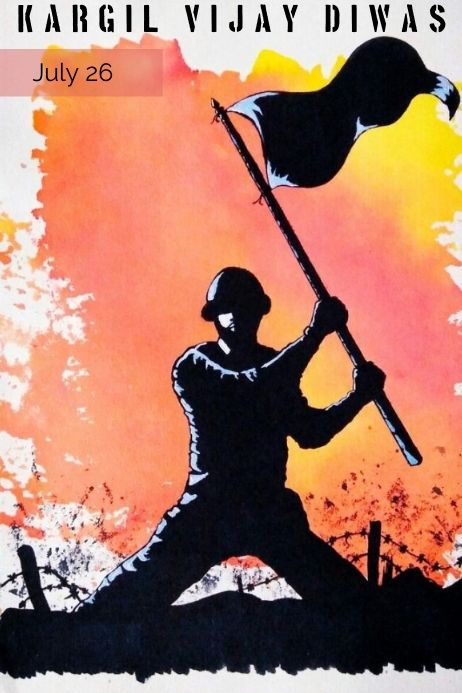 Kargil Vijay Diwas Army Soldier Painting, Indian Soldier Drawing Easy, 15 Aug Drawing, Kargil Vijay Divas Poster Drawing, Kargil Vijay Diwas Creative Poster, Kargil Day Poster, Poster On Kargil Vijay Diwas, Indian Soldiers Painting, Drawing Of Soldier