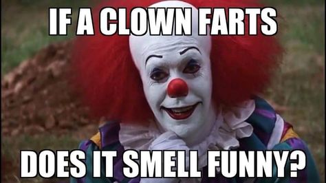 Hump Day Humor, Clown Pics, Fart Humor, Funny Monkey, Monkey Pictures, Creepy Clown, A Clown, Text Jokes, Silly Things