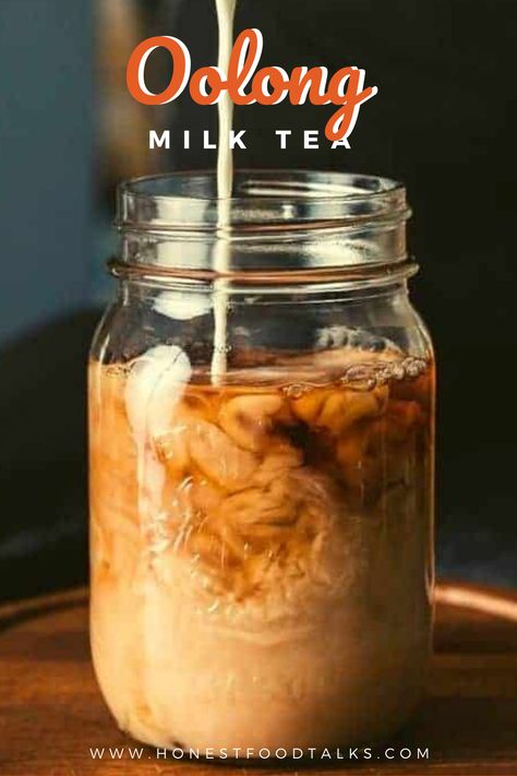 Oolong Milk Tea Recipe, Oolong Milk Tea, Herbal Milk Tea, Chinese Milk Tea Recipe, Iced Milk Tea, Oolong Tea Recipe, Iced Tea Latte Recipe, Pumpkin Chai Tea, Taro Recipes