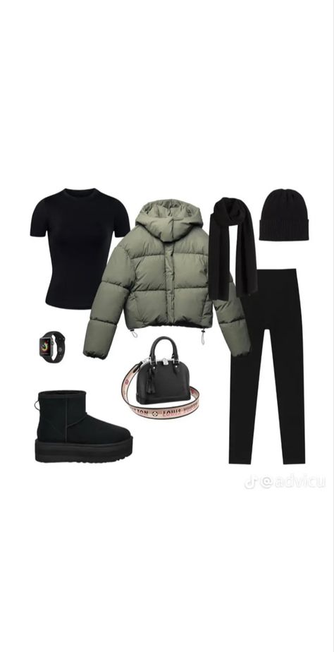 Bonfire Outfit, Ugg Bag, Zara Leggings, Cosy Outfit, Classy Winter Outfits, Fashion Content, Winter Fashion Outfits Casual, Cold Outfits, Bonfire Night