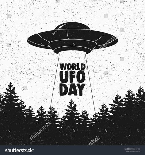 Flying Spaceship, World Ufo Day, Spaceship Illustration, Funny Patches, Human Drawing, World Days, Alien Abduction, Grunge Vintage, Flying Saucer