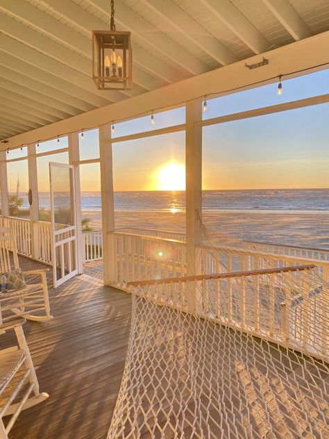 Beach View From House, Ocean Home Exterior, Ocean Granddaughter Aesthetic, Costal Life Aesthetic, Beach House South Carolina, Costal House Aesthetic, House On The Beach Aesthetic, Living By The Beach Aesthetic, Charleston Summer Aesthetic