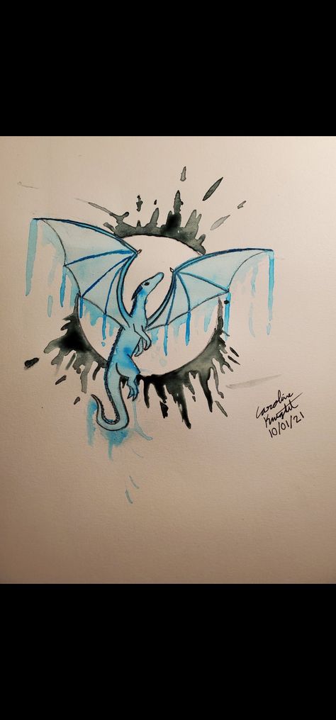 Rough sketch of tattoo based on pinterest board. Given to tattoo artist for interpretation. Watercolor and Prismacolor. Saphira from Eragon inspired. Watercolor Dragon Tattoo, Dragon Sketch, Dragon Tattoo, Tattoo Artists, Moose Art, Humanoid Sketch, Tattoos, Animals, Art