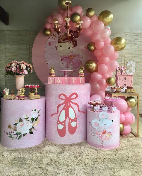 Ballerina Birthday Party Decorations, Ideas Fiesta, Ballerina Birthday Parties, Ballerina Birthday, Event Inspiration, Party Event, Birthday Party Decorations, Girl Birthday, Party Decorations