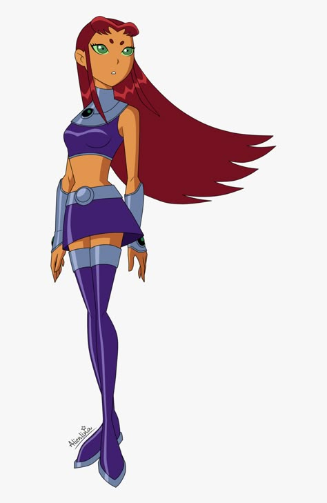 Starfire Costume, Teen Titans Go Characters, Starfire Dc, Fire Costume, Teen Titans Starfire, Starfire And Raven, Original Teen Titans, Star Fire, Hero Girl