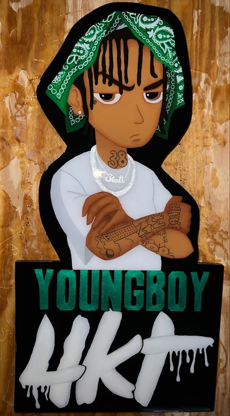 Nba Youngboy 4kT artwork - IG: artist_trigga 4kt Logo, Nba Youngboy Logo, Youngboy Cartoon, Nba Youngboy Artwork, 4kt Wallpaper, Nba Youngboy Cartoon, Nba Youngboy Cartoon Art, Nba Youngboy Graphic Design, Nba Youngboy Animated