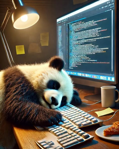 When you accidentally hit 'hibernate' instead of 'save.' 💤💻 #CodeNap #pandaprocrastination Lazy Panda, Computer Shortcuts, Panda Tshirt, Panda Art, Butterfly Photos, Health Insurance, Grandchildren, Bears, Teddy Bear