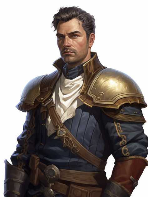 Portrait art of a human city guard, white background, frontal pose, dnd npc guard, warcraft races, lord of the rings races, D& D character art, DnD art, DnD races, Pathfinder rpg art, Dungeons and Dragons, role playing games, digital art Fantasy Guard Captain, Fantasy City Guard, Dnd City Guard, Town Guard Fantasy Art, Fantasy Guard Art, Dnd Human Fighter, Dnd Guard, Fantasy Guard, Fighter Dnd