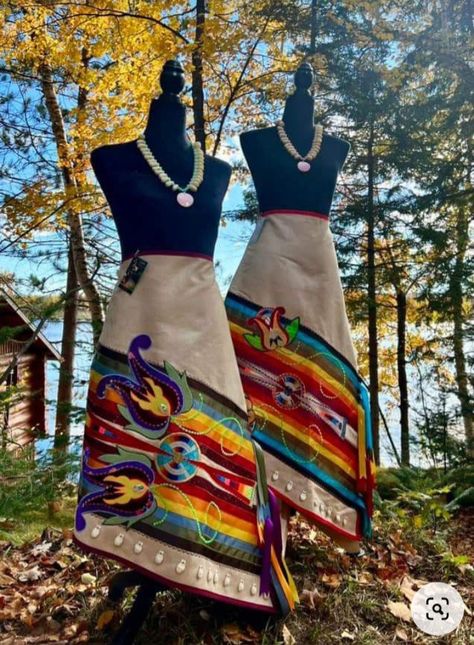 Native American Skirts, Ribbon Skirts Native American, Lipan Apache, Michelle Reed, Native American Style Outfits, Native American Ribbon Work, Fancy Shawl Regalia, Powwow Outfits, Ribbon Clothing