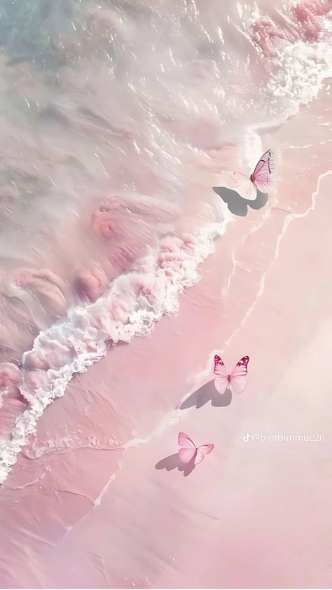 Pink Ribbon Wallpaper, Fesyen Islam, Aesthetic Ocean, Cute Summer Wallpapers, Pink Wallpaper Backgrounds, Pretty Phone Wallpaper, Simple Phone Wallpapers, Whatsapp Wallpaper, Wallpaper Vintage