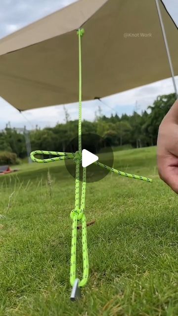 Tent Knots, Knot Board Scout, Tent Security Camping, Knots Guide For Camping, Tent Camping Safety, Diy Tent Camping, Animated Knots, Survival Tent, Survival Bushcraft