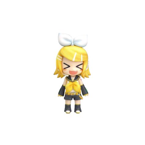 Rin Vocaloid, Rin And Len Widget, Len Vocaloid Nendoroid, Vocaloid Nendoroid Png, Kagamine Rin Widget, Len Widget Vocaloid, Kagamine Rin 2000s, Silly Love, Cute Posts