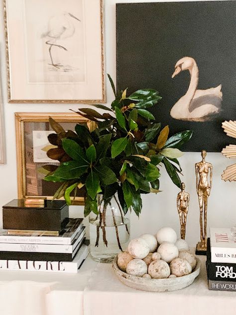 THE LOOK FOR LESS - design indulgence Cindy Hattersley, Vignette Styling, Swans Art, Old Frames, Travel Wardrobe, Design Styles, Interior Design Styles, Home Decor Styles, Home Decor Inspiration