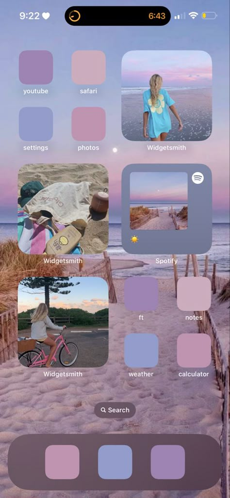 Spring Home Screen Iphone, Iphone Theme Ideas Summer, Summer Phone Theme Ideas, Summer Layout Iphone, Home Screen Layout Iphone Summer, Cute Home Screen Layout Iphone, Summer Homescreen Ideas, Summer Home Screen Ideas, Summer Home Screen Iphone