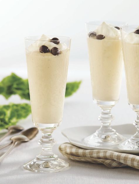 Recipe Detail Page | LCBO Kahlua Desserts, Bailey Mousse, Alcohol Desserts, Vanilla Mousse, Dessert Glasses, Individual Desserts, Best Fat Burning Foods, Unflavored Gelatin, Baileys Irish