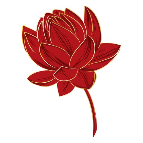 Chinese lotus flower #AD , #Chinese, #flower, #lotus Cartoon Lotus Flower, Mdzs Jewelry, Chinese Flower Art, Lotus Flower Png, Chinese Lotus Flower, Red Lotus Tattoo, Lotus Illustration, Chinese Lotus, Lotus Vector